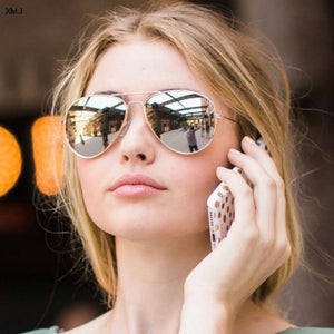 Pilot Aviation Sunglasses MenShades Retro Classic Silver Sun Glasses Female Male Luxury Brand Designer Lunette 2019