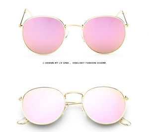 Luxury Round Sunglasses Women Brand Designer 2018 Retro Sunglass Driving Sun Glasses For Women Lady Men Female Sunglass Mirror