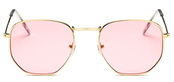 2018 Hexagon Sunglasses Men Brand Designer Small Square Sunglases Wome -  Napa sunglasses