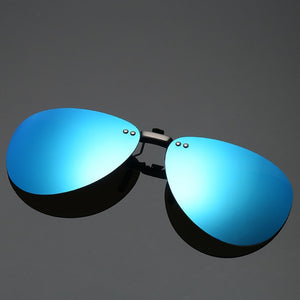 Mens Polarized Clip on Sunglasses Men Women Pilot Sun Glasses UV400 Clip Myopia Eyeglasses Night Driving Glasses ZB-82